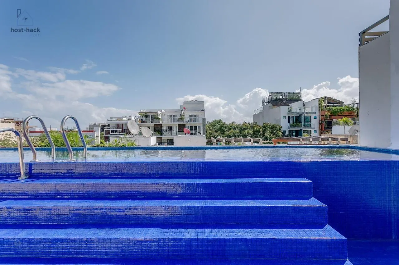 Peaceful Rooftop With Pool Close To The 5Th Avenue - Danzamar 8 プレヤデルカーメン メキシコ