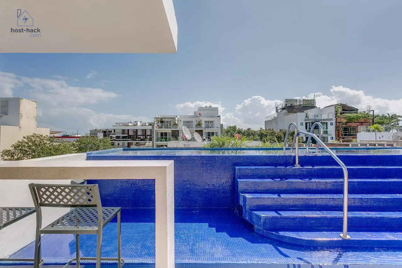Peaceful Rooftop With Pool Close To The 5Th Avenue - Danzamar 8 プレヤデルカーメン 0*,  メキシコ