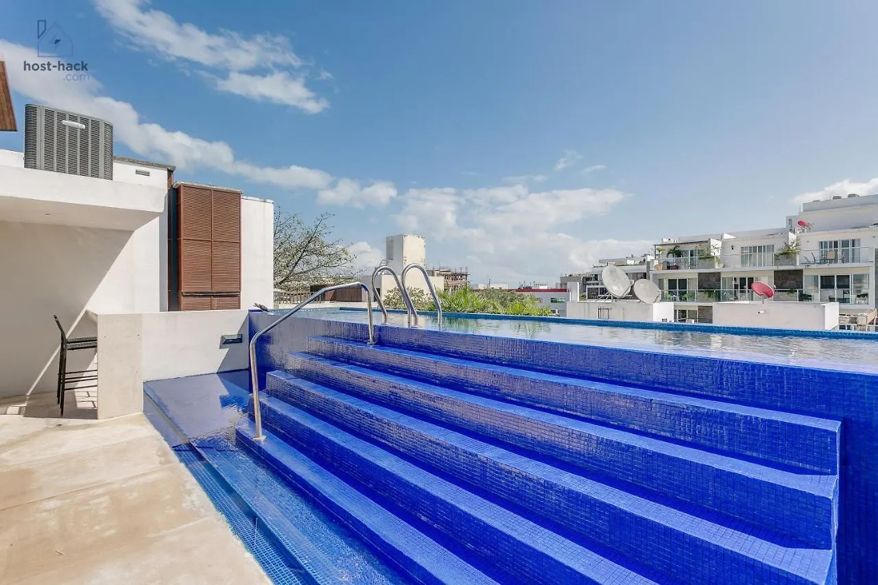 アパート Peaceful Rooftop With Pool Close To The 5Th Avenue - Danzamar 8 プレヤデルカーメン